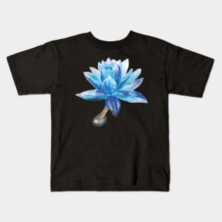 Blue Lotus Flower Kids T-Shirt